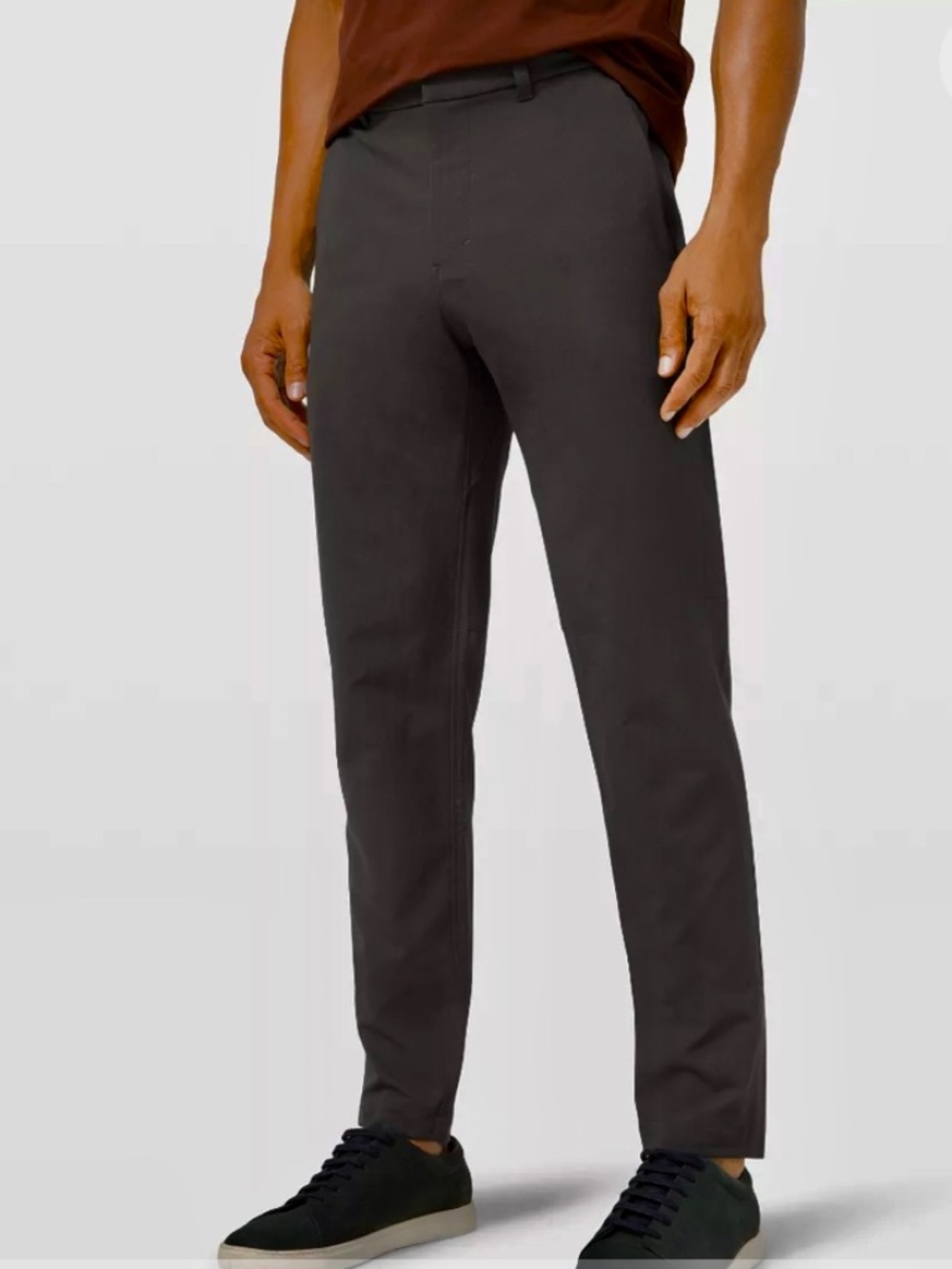 Lululemon Men's New Venture Dark Gray Charcoal Slim Pants Trousers 34 x 28